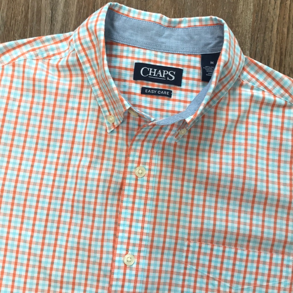 2/$20 -CHAPS Ralph Lauren Short Sleeve Button Down Shirt